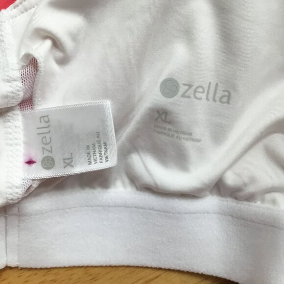 Zella Double Layer Racerback Sports Bra Coral Pink XL‎ - Picture 4 of 4